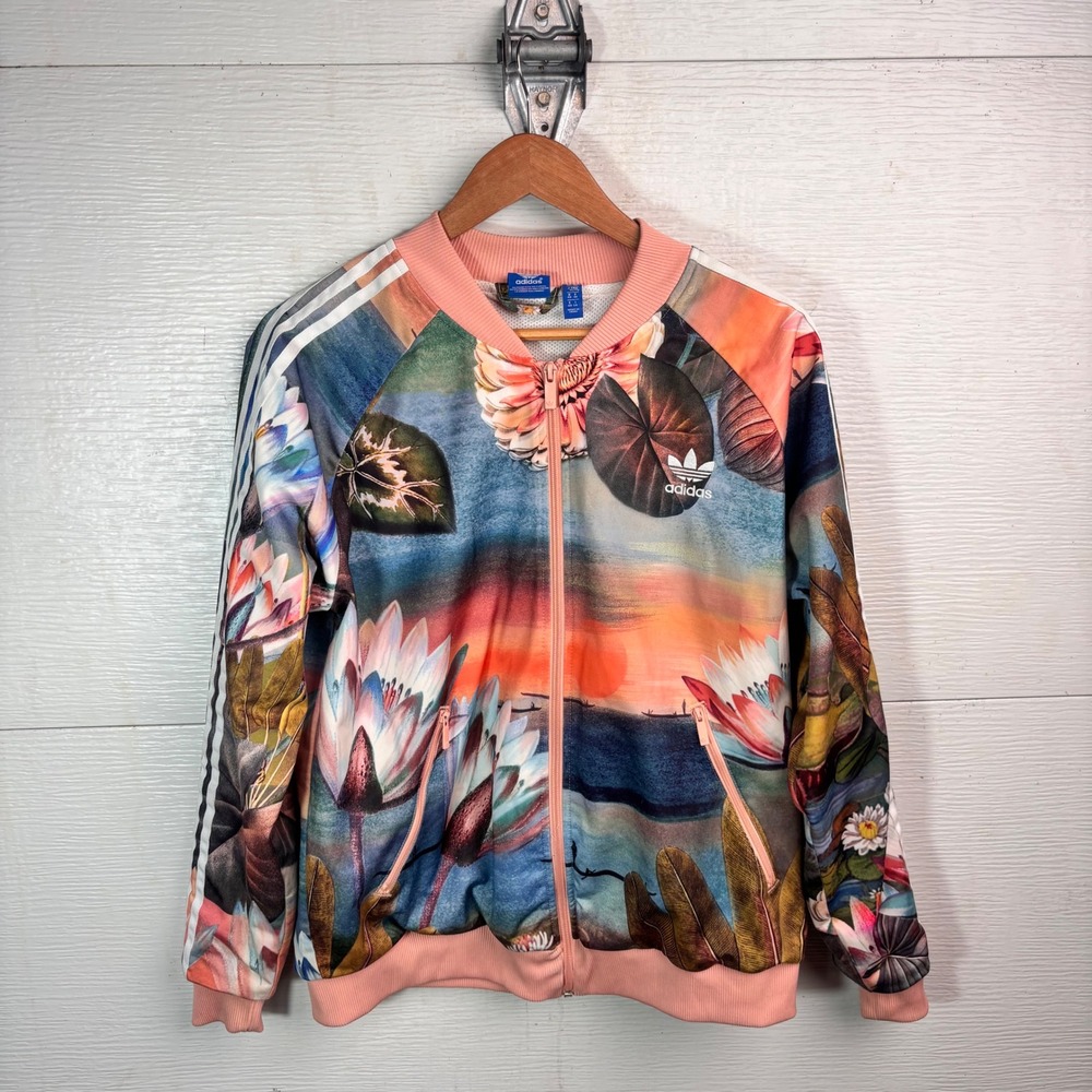 Adidas Lotus Print Track Jacket XL Floral Shinpei Naito Originals